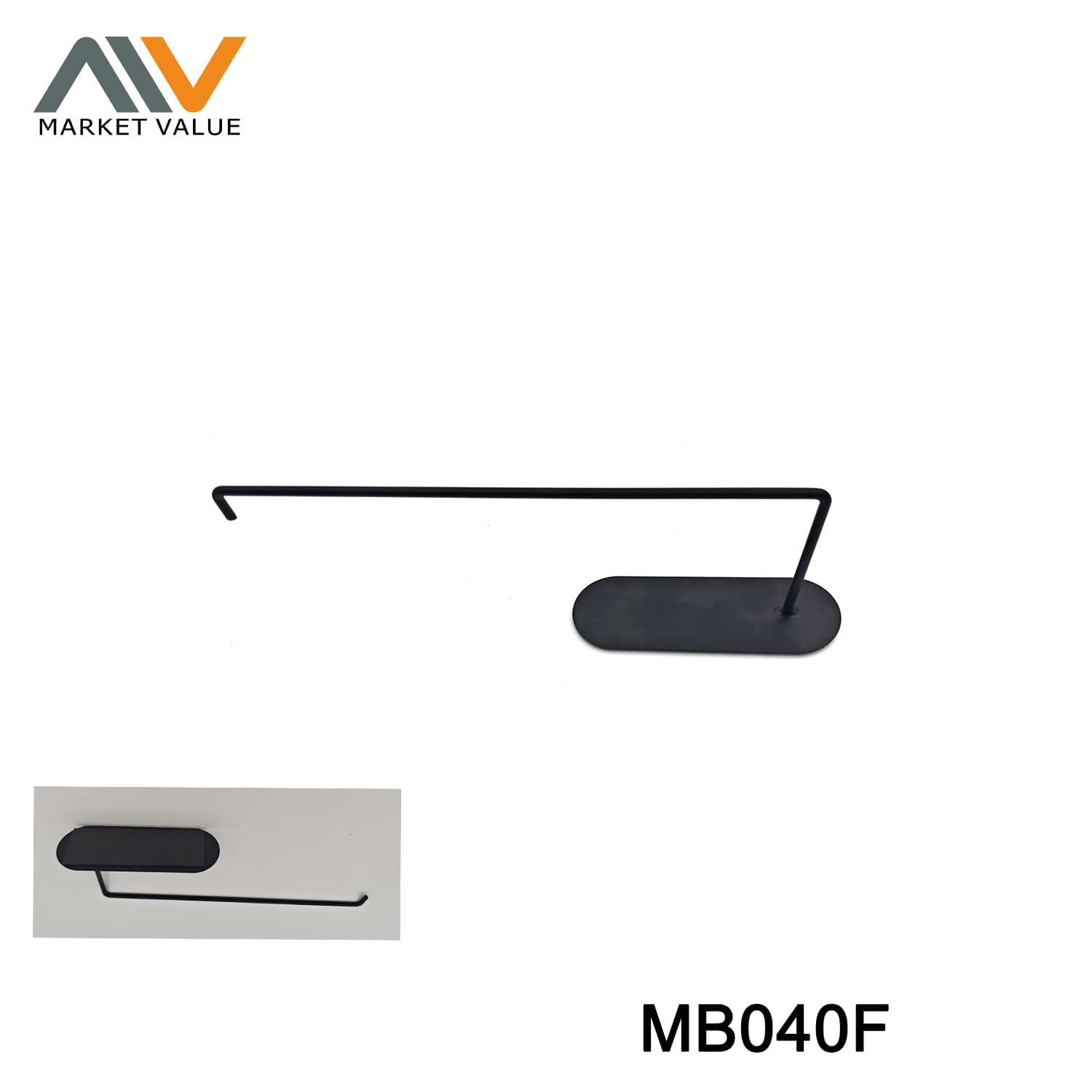 MB040F Metal Paper Holder With Meganet ( Bbq Oven) Sticker