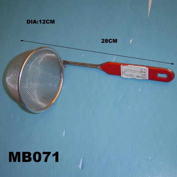 MB071 Noodle Straner Corn Shape W/Wooden Handle