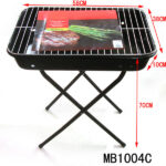 Portable Bbq Grill W/Hand Hanger Black Colour Insert Paper