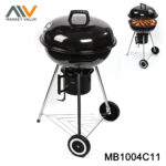 BBQ Charcoal Grill with Ash Catcher in Color Box