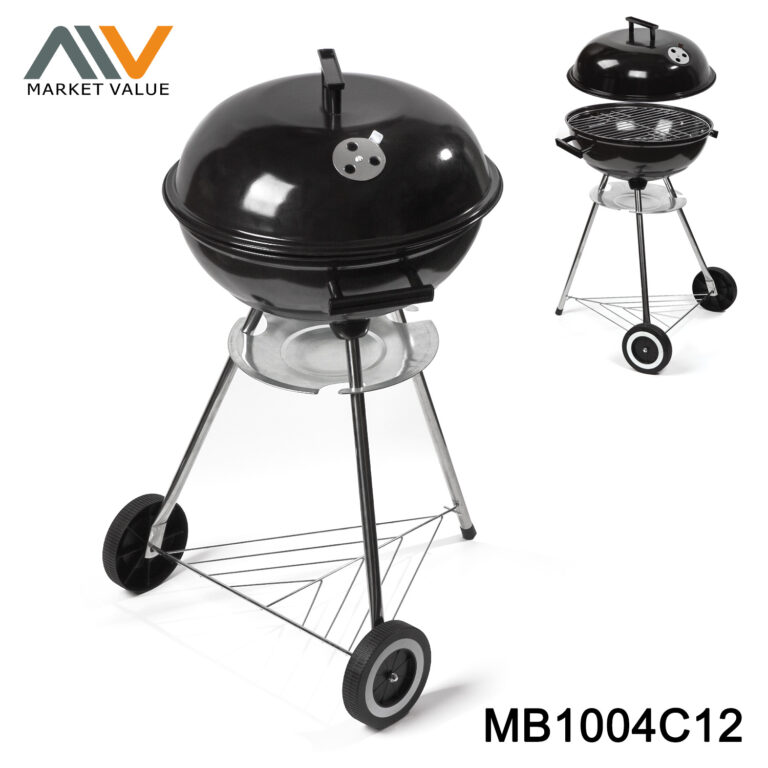 BBQ Charcoal Grill with Ash Catcher in Color Box
