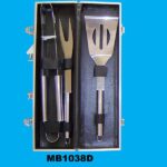3Pcs S.S Bbq Set In Case  With Paper Card