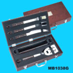 5Pcs Bbq Set W/ Wooden Handle