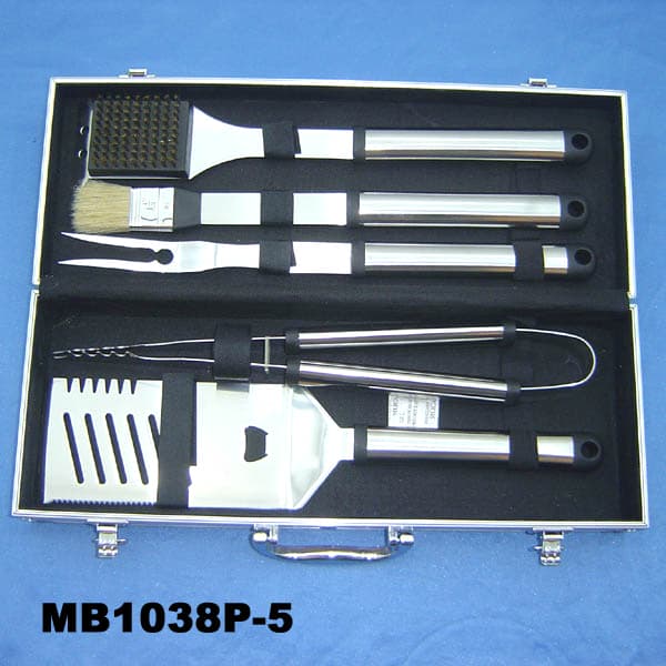 MB1038P-5 5Pcs S.S. Bbq Tools
