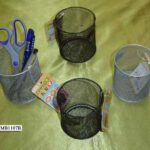Round Mesh Stationery Basket