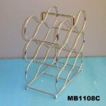 Wine Bottle Rack Chrome Plate