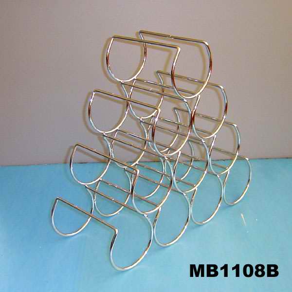 MB1108C Wine Bottle Rack Chrome Plate