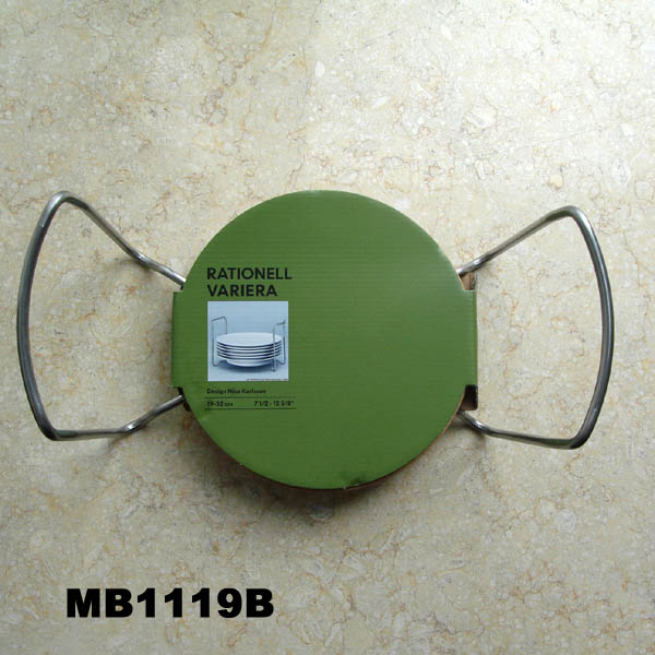 MB1119B Dishware Rack Wooden Stand Tag Card