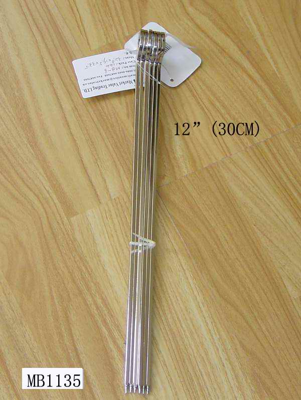 MB1135 6Pcs Chrome Bbq Fork