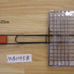 Non Stick Bbq Net Shrink With Wooden Handle