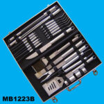 24Pcs S/S Bbq Set In Aluminum Case