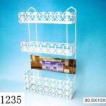 Shower Caddy Coating Vinyl With Flower Design