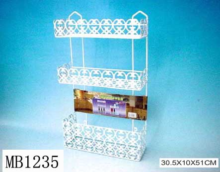 MB1235 Shower Caddy Coating Vinyl With Flower Design