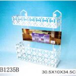 Shower Caddy  Coating Vinyl With Flower Design