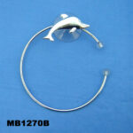 Chrome Towel Rack W/1 Cupule In Bath Room