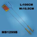 Safe Bbq Forks Cover Card Wooden Handle