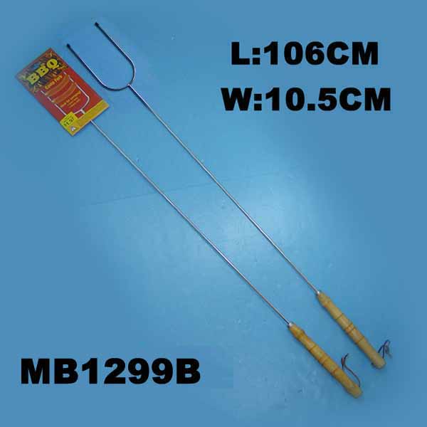 MB1299B Safe Bbq Forks Cover Card Wooden Handle