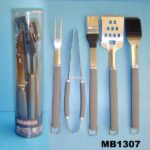 5Pcs Bbq Tools W/ Silicone Soft Handle