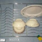 Chrome Dish Rack Tag Card