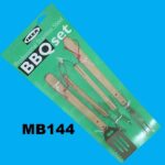 3Pc Wood Handle Bbq Tools