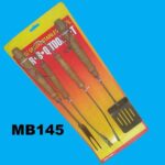 3Pc Wood Handle Bbq Tools