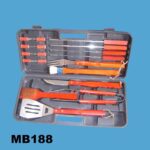 18Pc Wood Handle Bbq Tools