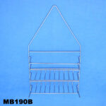 Vinyl Coated Shower Caddy 16X10X3In White& Silver Astd. Tag