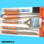 5Pcs Bbq Tools Plastic Handle T/C