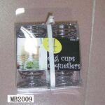 4Pcs Egg Stand Chrome Plate In Pvc Box