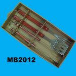 3Pc Wood Handle Bbq Tools In Box