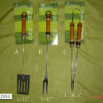 3Pc Wood Handle Bbq Tools