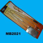 3Pc Wood Handle Bbq Tools