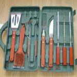 12Pc Wood Handle Bbq Tools