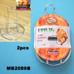 2Pc Chrome Bbq Chicken Rack