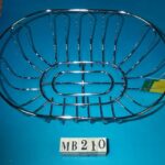 Oval Chrome Fruit Basket