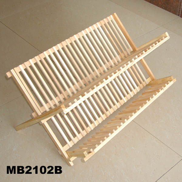 Deluxe Pine Woodne Dish Rack Wooden