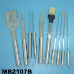 9Pcs Ss Bbq Set Tube Handle