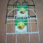 Set Of 4 Pcs Garden Fence W/Pe Coating(H:9" W:9")