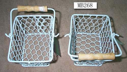 MB268 Squareness Vinyly Coated Basket