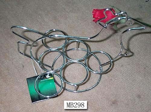 MB298 6Pcs Chrome Egg Rack