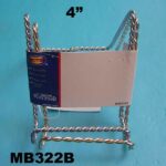4" Plate Stand & Sliver & Gold Twised Wire 2Pcs
