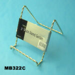 3" Plate Stand Gold Twised Wire