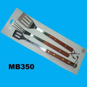 3Pc Wood Handle Bbq Tools