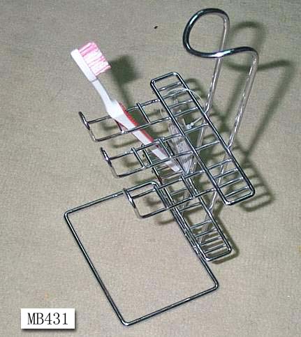 MB431 Chrome Toothbrush Holder