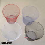 Round Metal Waste Basket 12 Inch Astd. Colours Tag