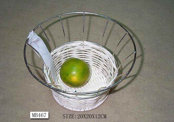 MB467 Round Fruit Basket W/Intertexture Bottom