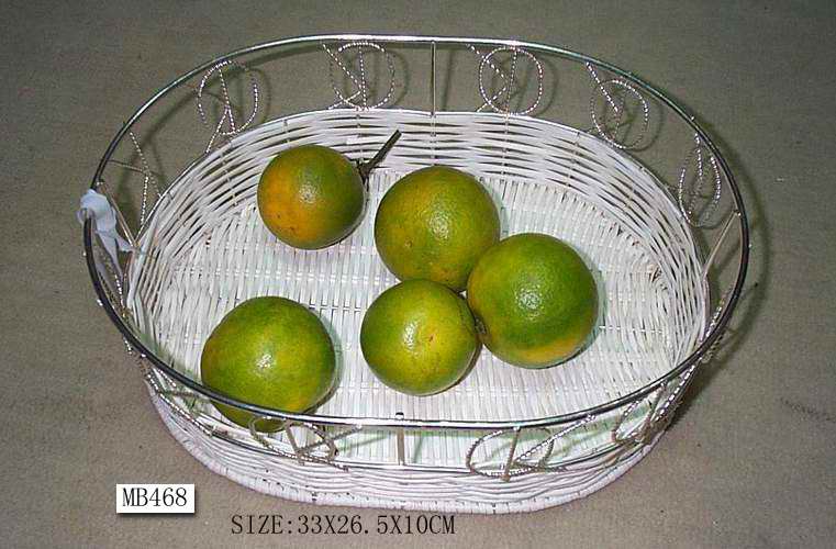 MB468 Oval Fruit Basket W/Intertexture Bottom