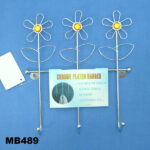 Chrome Plate Rack W.3 Hooks Asst