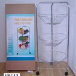 3 Shelf Chrome Cart In Colour Box