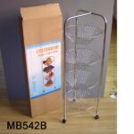4 Shelf Chrome Cart In Colour Box